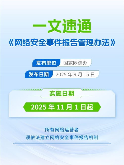 《網(wǎng)絡(luò)安全事件報告管理辦法》11月正式實施，為網(wǎng)絡(luò)與信息安全軟件開發(fā)注入新動力